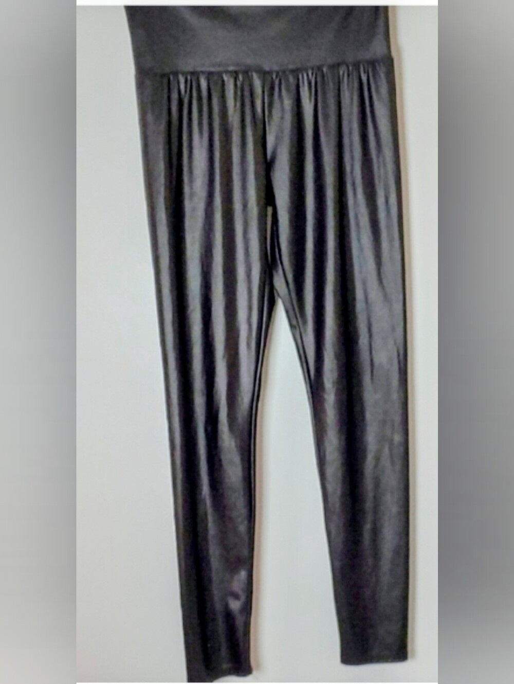 Black Women's Thin Shiny Leggings